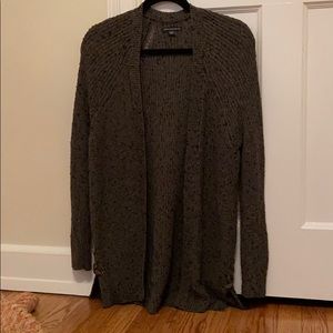 army green cardigan